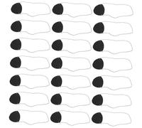 TEHAUX 96 Piezas Unidades Parches de Ojo Pirata de Fieltro Negro con Bandas Elásticas Accesorios Cómodos para Cosplay y Disfraces de Halloween para Adultos