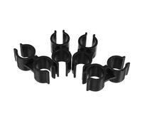 TEHAUX Abrazaderas Dobles de Plástico para Tubos de 20 MM 4 Unidades Conector para Escobas y Recogedores Accesorios de Fijación Resistentes para Almacenamiento y Organización