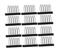 TEHAUX Accesorios para Peines de Peluca 6 Dientes, 60 Piezas, Tejido y Acero al Carbono, Fáciles de Usar para Reparar Pelucas en Uso Personal o Barbería