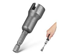 TEHAUX Adaptador de Casquillo Hexagonal Ranurado para Destornillador Eléctrico Herramienta Resistente para Tuerca Práctico y Portátil para y Reparaciones Domésticas