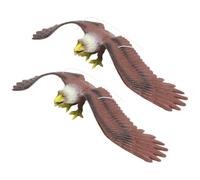 TEHAUX Águila de plástico para jardín, 2 Piezas, Adorno Colgante para Patio Exterior, decoración de disuasión de Aves