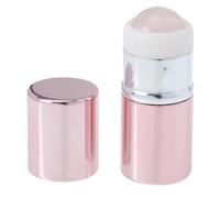 TEHAUX Aleación Masajeador Piedra de Aluminio Volcánica Plástico de Masaje Bolas, Faciales Rodillo de Belleza Rosa, Cuidado, Diario, Ojos y Cuello Piel