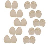 TEHAUX Almohadillas Antepié Ajustables para Tacones y Zapatos Deportivos, Suaves y Transpirables, 10 Pares (5 Redondas y 5 Puntiagudas Color Piel), Accesorios para Calzado Diario