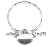 TEHAUX Anillo de Humor para Mujeres Cambio de Color y Sensor de Temperatura, Anillo Ajustable de Metal Púrpura para Ocasiones Obsequios y San Valentín