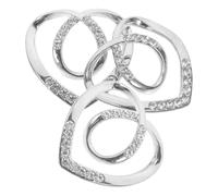 TEHAUX Anillos para Bufandas Antideslizantes Pequeños Plateados, 3 Piezas, Hebillas para Camisetas y Ropa de Mujer, Clips para Pañuelos y Accesorios de Moda