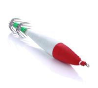 TEHAUX Aparejos de Pesca 5 Piezas señuelos Luminosos Cebo Duro plástico Rojo para Calamar y Sepia con acciones de natación realistas en Agua Salada y Dulce