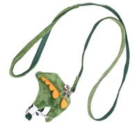 TEHAUX Arnés para Mascotas Pequeñas Correa de Tracción de Dinosaurio Verde, Chaleco Ajustable para Hurones, Correa Flexible Resistente para Paseo Seguro y Cómodo Color Color Aleatorio