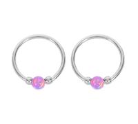 TEHAUX Aros para Piercing de Caracola de Titanio, 2 Piezas