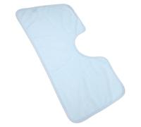 TEHAUX Babero para Adultos Bolsillo para Recoger Alimentos Lavable Azul de Fibra de Bambú y Protector de Ropa Adecuado para Personas Mayores y Pacientes en Cama
