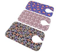 TEHAUX Baberos Impermeables para Adultos y Personas Mayores, Tamaño Grande, 3 Piezas (negro con Diseño de Mariposas, Azul Rosa, Fucsia Peonía), Baberos Reutilizables para Comer