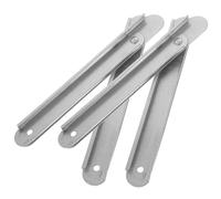 TEHAUX Barra De Acoplamiento Para Escalera De Aleación De Aluminio Blanca 34 Cm, Accesorio Reforzado No Aislante Para Escaleras Domésticas, Bisagra Plegable 2 Piezas Para Uso Seguro Hogar