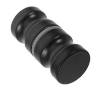 TEHAUX Barra de Apoyo para Baño para Personas Mayores Diseño Doble Cara, Acero Inoxidable Resistente Corrosión para Puertas de Ducha de Vidrio Negro