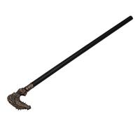 TEHAUX Bastón Decorativo con Cabeza de Dragón Estilo Punk para Cosplay de Halloween Accesorio de Muleta de Plástico Resistente para Fiestas Temáticas y Disfraces