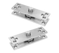 TEHAUX Bisagra Pivotante Oculta de Acero Inoxidable para Puertas Pesadas Diseño Giratorio de 360° y Estructura Estable para Instalación Invisible en Interiores