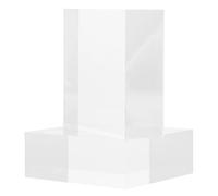 TEHAUX Bloque de Acrílico 5x5 Cm 2 Piezas Cuadrado para Exhibición | 1, 8 Cm de Grosor, Alta Transparencia y Superficie Lisa, para Figurines y Coleccionables en Estantes o Tiendas