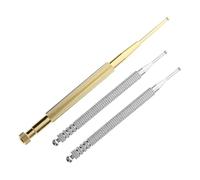 TEHAUX Bolígrafo con Sonda para Oído de Acero Inoxidable y Cobre 3 Piezas, Herramienta de Masaje de Puntos Faciales y Auriculoterapia, Estimulador Manual de Presión para Cuidado de Salud
