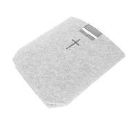 TEHAUX Bolsa de Biblia de Fieltro Gris Reutilizable, Bolso de Mano Religioso para Hombres y Mujeres, Bolsa de Supermercado Grande para Escuela, Iglesia y Compras
