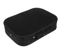 TEHAUX Bolsa de Herramientas de Peluquería Grande y Portátil para Peluquero, Estuche Organizador Negro para Tijeras Profesionales y Accesorios, Maletín de Viaje para Salón y Barbería