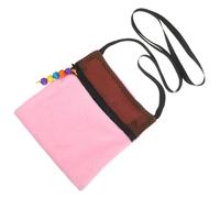 TEHAUX Bolsa de Transporte para Animales Pequeños Ligera y Transpirable, Saco de Dormir Portátil de Algodón para Hámster, Conejillos de Indias y Conejos, Color Rosa Claro, Adecuado
