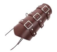 TEHAUX Brazaletes de Montar y Brazaletes de Pulsera para Montar Estilo Retro Punk en Cuero Pu, Cómodos y Fáciles de Llevar, para Hombres y Actores en Fiestas de Disfraces y Obras