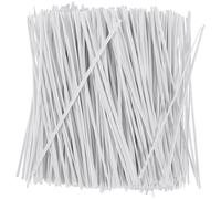TEHAUX Bridas Reutilizables Versátiles 1000 para Cables de Plástico Blanco para Gestión de Cables y Uso en Jardinería Casa