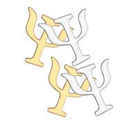 TEHAUX Broche de Aleación Paquete de 4 Piezas Símbolo de Psicología, Diseño Novedoso Accesorio Decorativo para Ropa de Mujer