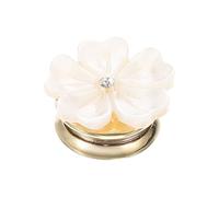 TEHAUX Broche Magnético de Flores Natural Color Claro Broche Decorativo para Mujer Accesorio para Ropa Bufandas y Mochilas Diseño Cinco Pétalos Moda Femenina