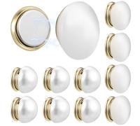 TEHAUX Broches Magnéticos para Adornar Telas y Prendas 12 para Ropa Perlas Artificiales, Accesorios Aplicables de Cobre Estilo Elegante