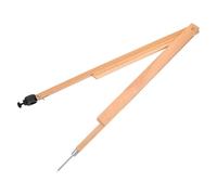 TEHAUX Brújula Didáctica de Pizarra Beige para Enseñanza Escolar Material de Madera Ligera y Resistente para Dibujo Geométrico y Matemáticas