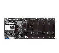 TEHAUX Btct37 Placa Base De Minería De CPU Placa Base De Minería 8gpu Placa Base ATX Placa Base Minero CPU Placa Base De La CPU Disco Duro Tarjeta De Circuito Impreso Memoria