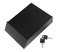 TEHAUX Buzón de Correo Exterior de Hierro con Cerradura Pared Diseño Rústico Americano Resistente para Cartas y Color Negro
