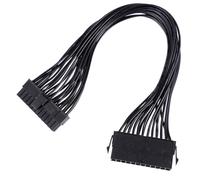 TEHAUX Cable de Extensión ATX Macho Hembra con Seguro Cable Alargador de Energía Cobre Puro para Fuente Compatible con Placa Base
