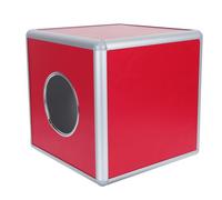 TEHAUX Caja de Lotería de Aleación de Aluminio 29x29 Cm Bordes Reforzados, Contenedor Transparente para Sorteos y Donaciones, Urna Cuadrada para Oficina y Eventos Color Color