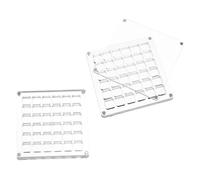 TEHAUX Caja Organizadora de Conchas Marinas, 2 Piezas de Acrílico 36 Compartimentos y Tapa Protectora para Exhibir y Organizar en Aventuras de Playa