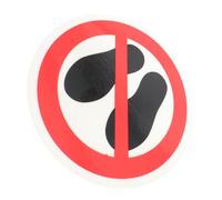 TEHAUX Calcomanía Adhesiva Redonda de Seguridad No Pisar Aquí Pegatina de Advertencia Visible y Duradera para Superficies Planas Señal para Centros Comerciales y Espacios Públicos (1