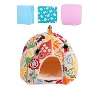 TEHAUX Cama para Dormir para Mascotas Pequeñas Mediana, Nido Cálido y Acogedor para Hámster y Cobayas, Material para Invierno, Jaula Nido para Esconderse y Descansar