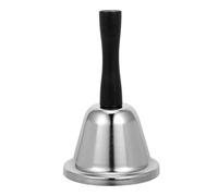 TEHAUX Campana de Mano Inoxidable con Mango de Campana de Aula Servicio y Sonido y Fuerte para Comunicación Efectiva Diseño Elegante y Duradero