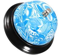 TEHAUX Campana de Servicio Manual Estampado Decorativo, Timbre de Escritorio para Restaurante y Bar, Sonido Claro para Llamada de Atención al Cliente, Adecuado para Recepción y Cocina,