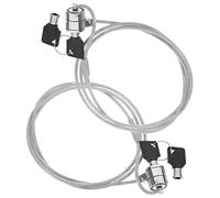 TEHAUX Candado Antirrobo para Portátil Cable de Seguridad 2 Juegos Accesorio para Computadora Diseño Duradero Uso Doméstico Compatible Laptop Material Resistente Cable de Bloqueo