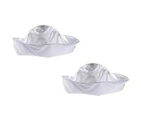 TEHAUX Capa para Cortar el Pelo de Tamaño Mediano en Color Blanco, Capa de Peluquería Fácil de Limpiar con Peine para Uso en Salón y Doméstico, Herramienta Práctica para Teñir y Peinar