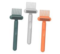 TEHAUX Cepillo Limpiador de Peines 3 Piezas Multicolor, Herramienta Quitapelusas para Eliminar Cabello, Accesorio Ligero y Ergonómico para Limpieza en Salones y Uso Color Color Aleatorio