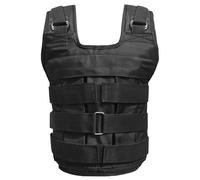 TEHAUX Chaleco Lastrado Ajustable para Running y Entrenamiento de Fuerza, Diseño Versátil Tejido Oxford Negro y Comodidad Transpirable para Fitness