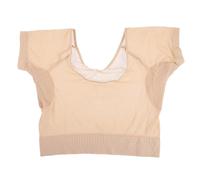 TEHAUX Chaleco para Axilas Transpirable Almohadillas Absorbentes de Sudor, Reutilizable, de Tela Fina Color Beige para Actividades al Aire Libre en Verano