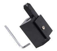 TEHAUX Cincel de Esquina de Ángulo Recto para Carpintería, Cincel Cuadrado de Metal Negro, Herramienta Manual para Ranura de Cerradura de Puerta, Resistente al Desgaste, Adecuado