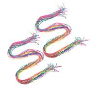 TEHAUX Cintas para Trenzar Cabello Infantil 60 Unidades de Hilo de Colores Degradado Kit de Cuerda para Trenzas y Coletas para Niñas y Adolescentes Accesorios para Peinados Escolares