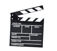 TEHAUX Claqueta de Madera Tablero de para Películas Accesorio Profesional para Grabación y Decoración Resistente y Fácil de Usar para Fotografía y Fiestas Temáticas