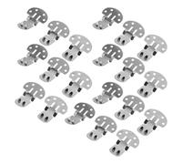 TEHAUX Clips Metálicos para Zapatos Planos Extra Grandes, 20 Piezas, Hebillas Desmontables de Hierro Plateado para Decoración y Organización de Calzado Femenino, Accesorios DIY
