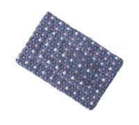 TEHAUX Colchoneta Gruesa Cálida para Mascotas, Cama Antideslizante para Perros y Gatos, Almohadilla Térmica 61x41 Cm Azul Estrellas, Adecuado para Otoño E Invierno, Cojín de Descanso
