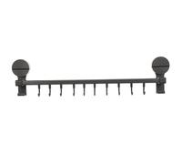 TEHAUX Colgador de Utensilios de Cocina con Ventosa Soporte Pared con Ganchos para Utensilios Toallas y Tazas Organizador de Cocina Práctico y Elegante sin Necesidad de Perforación