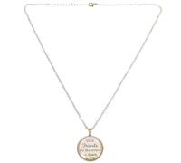 TEHAUX Collar Colgante para Mujer Dije de Vidrio Time Gem, Cadena de Cuello Femenina de Bronce, Joyería Decorativa para Uso Diario y Ocasiones Obsequios, 1 Pieza